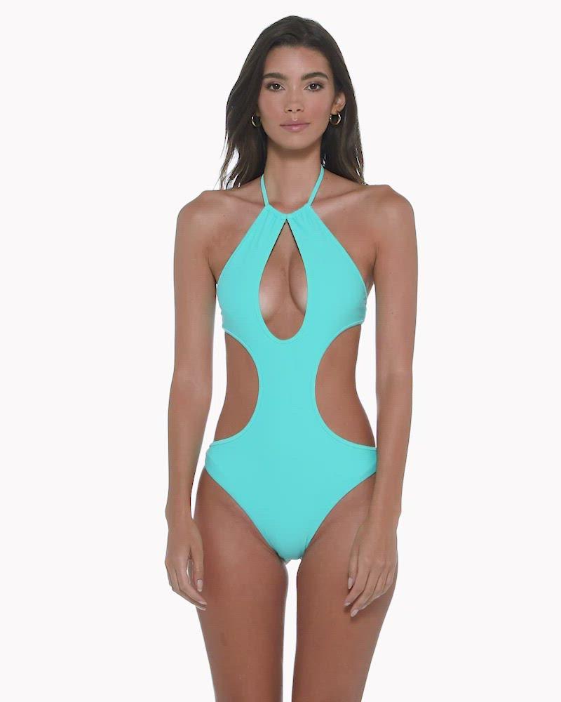 Holipick One Piece Cutout Swimsuit for Women Sexy Bathing